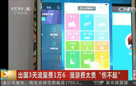 出国三天流量费1万6 漫游费太贵伤不起