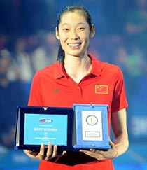 中国女排主攻手朱婷