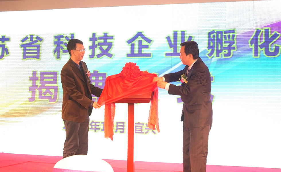 2010年10月，第三届启迪创新论坛上，江苏省级科技创业园揭牌仪式