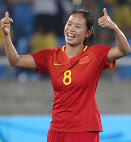 著名足球运动员谭茹殷