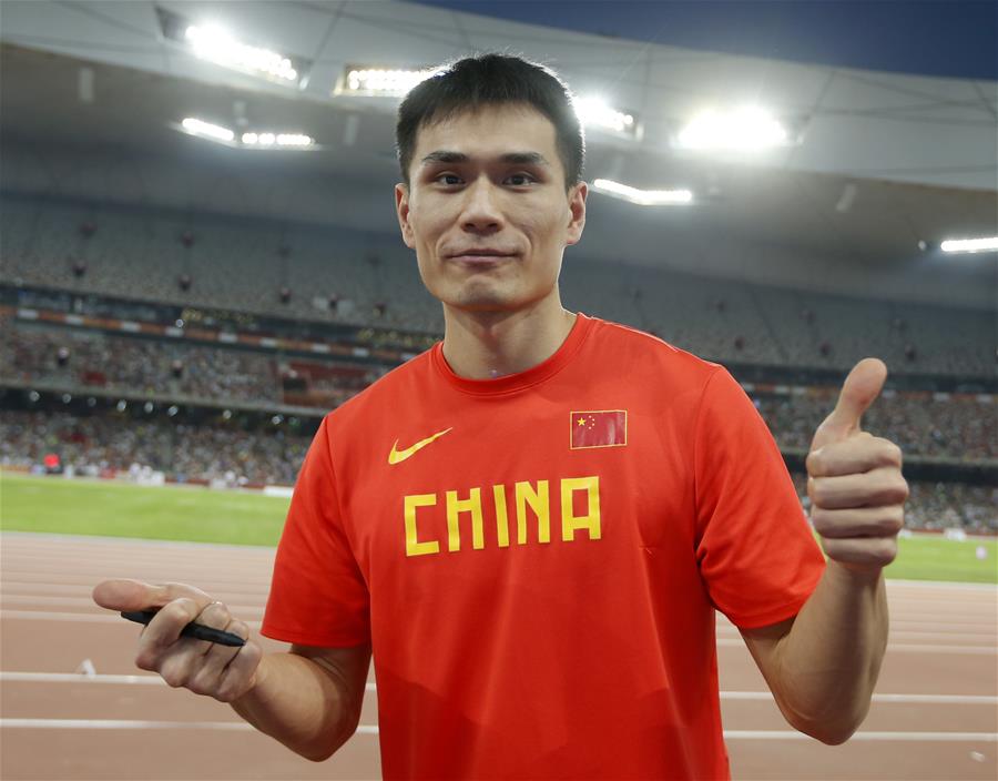 著名跳远运动员董斌