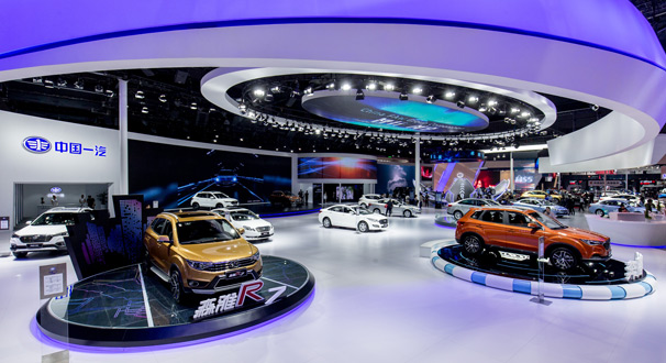 一张图看懂2017上海车展中国一汽展台亮点