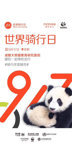 绿色骑行大使：成都大熊猫繁育研究基地