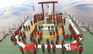 中国第九次北极科考队结束冰站作业