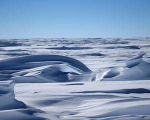 中國南極科考隊昆侖隊穿越“鬼見愁”冰丘密集區
