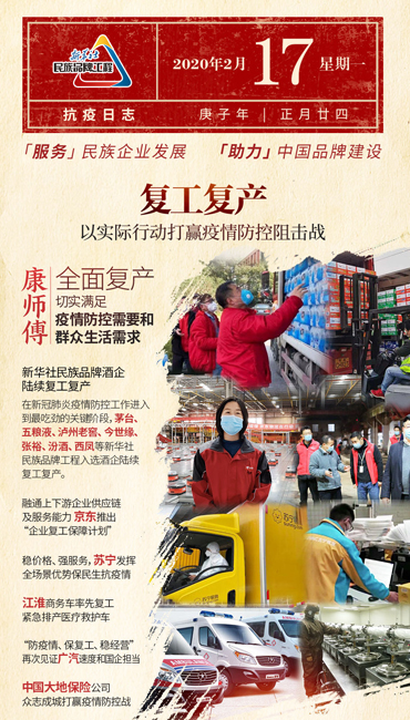 新华社民族品牌工程：抗疫日志（2月17日）