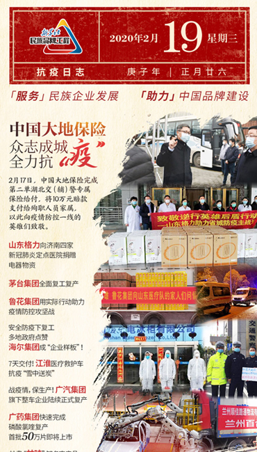 新华社民族品牌工程：抗疫日志（2月19日）