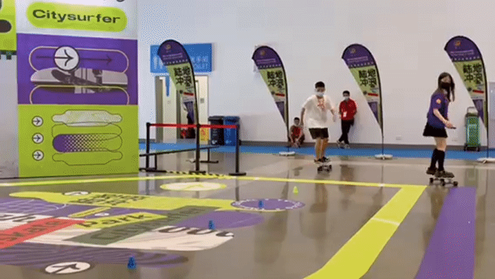 陆地冲浪!在消博会体验潮流运动