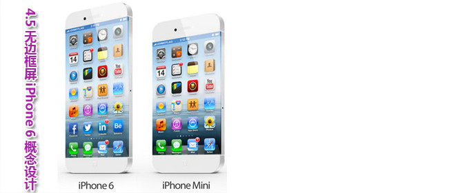 4.5寸无边框屏幕 iPhone 6概念设计亮相