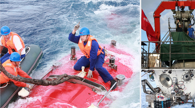 特写：中国科学家乘&ldquo;龙&rdquo;首探大洋(高清)