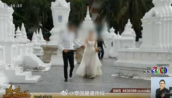 中国情侣在泰国寺庙违规拍婚纱照遭狠批