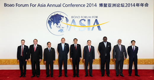 李克强同出席博鳌亚洲论坛2014年年会的外国