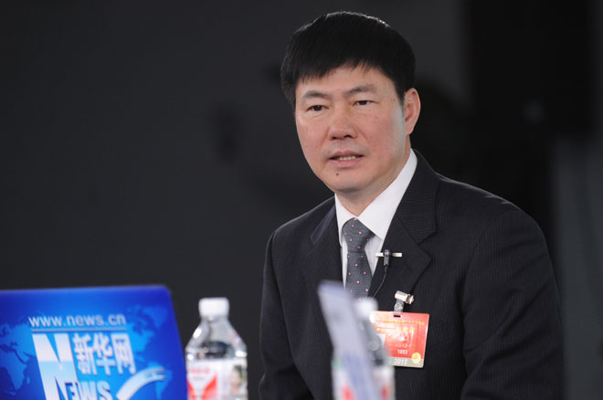 杨益民在访谈现场