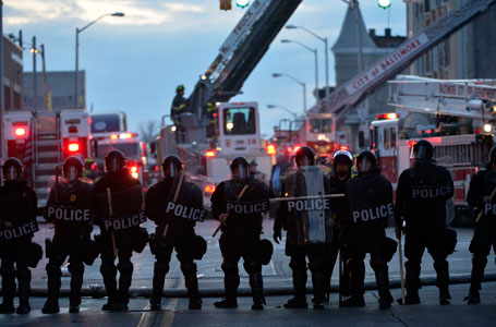 美国巴尔的摩发生骚乱