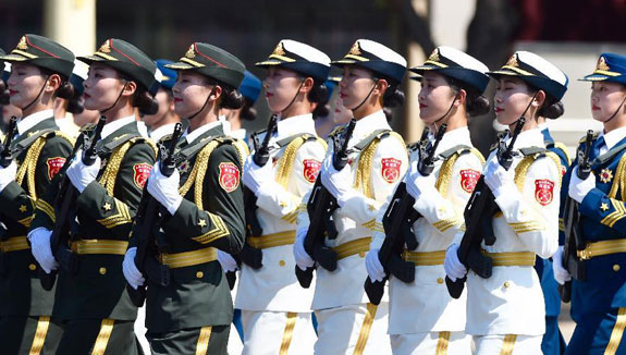 三军仪仗队女兵风采