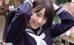 AKB48宫脇咲良学生制服写真 清纯可爱