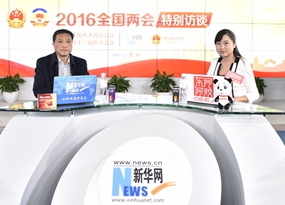 胡汉平做客新华网两会访谈直播间