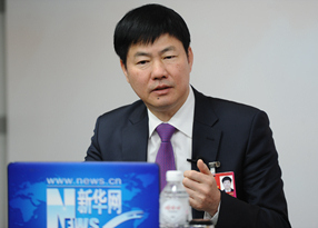 杨益民在访谈现场