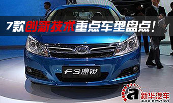 7款创新技术重点车型盘点