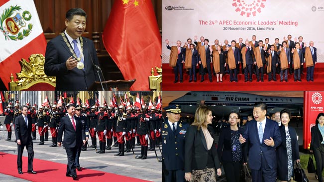 习近平出席APEC会议并访问秘鲁精彩图集