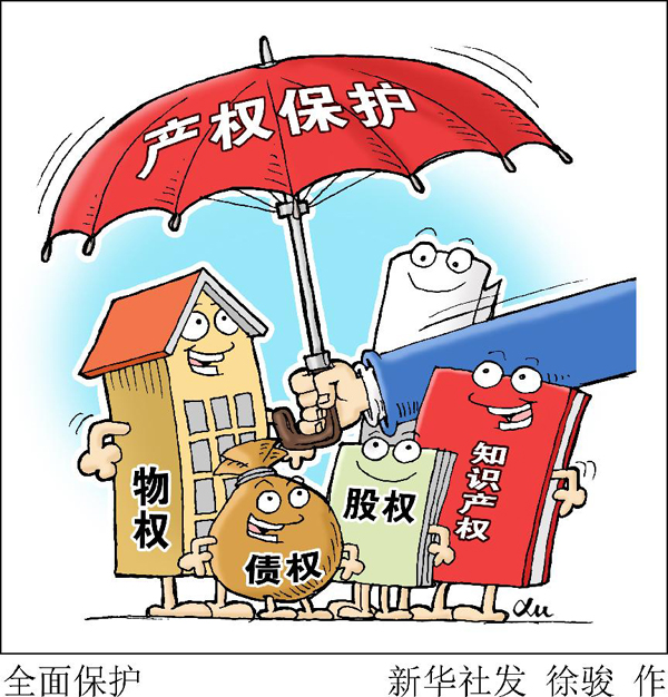 八、出台完善产权保护制度依法保护产权的意见