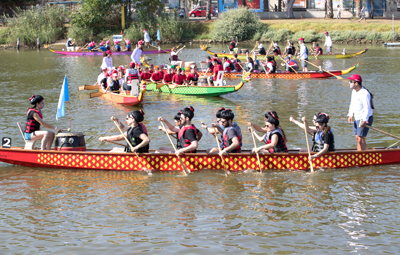 以色列特拉维夫举办龙舟节