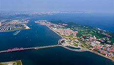 鳥瞰煙臺養馬島