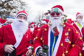 &ldquo;聖誕老人&rdquo;來賽跑