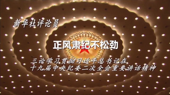 正风肃纪不松劲 三论学习贯彻习近平总书记在十九届中央纪委二次全会重要讲话精神