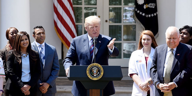 美總統特朗普發表減稅演講