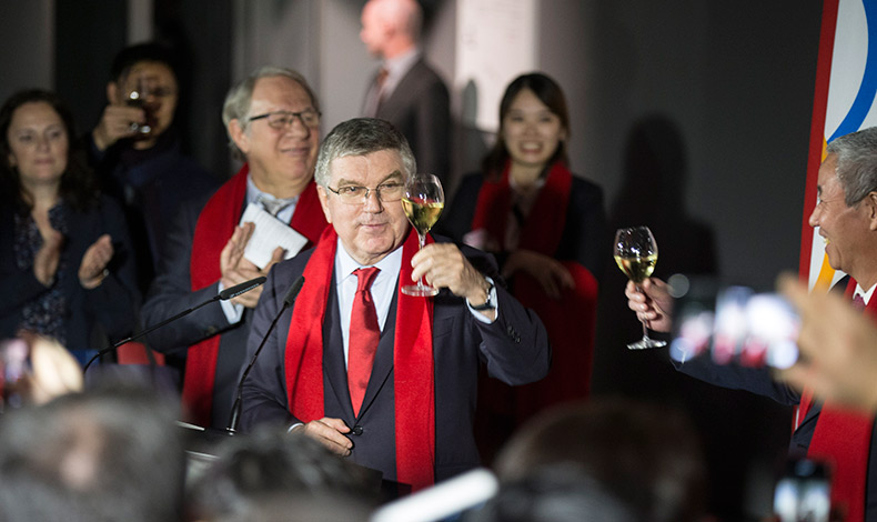 国际奥委会主席向中国人民拜年