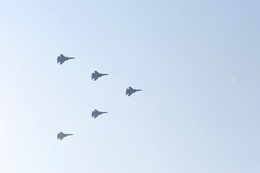 舰载机梯队:4年5次受阅