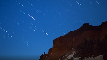 8K摄像机捕捉中国空间站轨迹