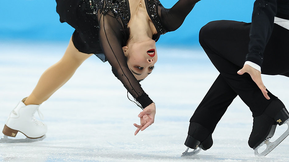 花样滑冰团体赛：双人滑短节目赛况