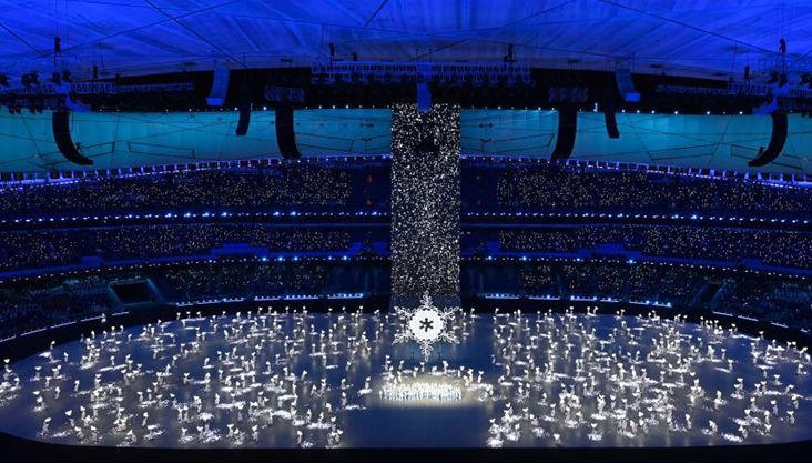 北京冬奥会开幕式上的“雪花”环节