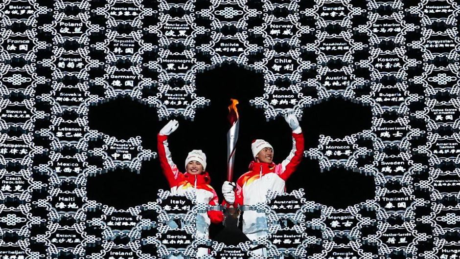 北京冬奥会开幕式火炬传递环节