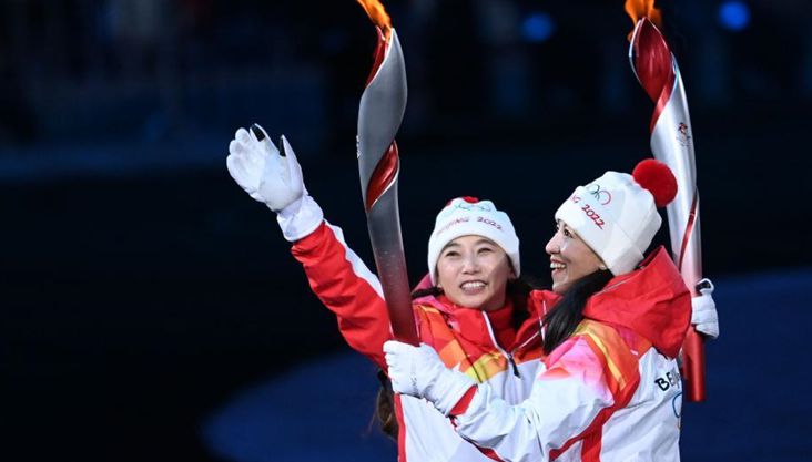 北京冬奥会开幕式火炬传递环节