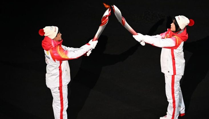 北京冬奥会开幕式火炬传递环节