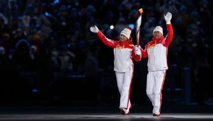 北京冬奥会开幕式火炬传递环节