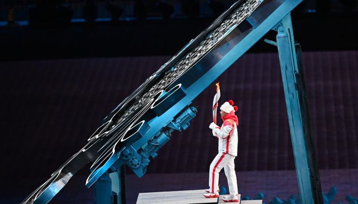 北京冬奥会开幕式火炬传递环节