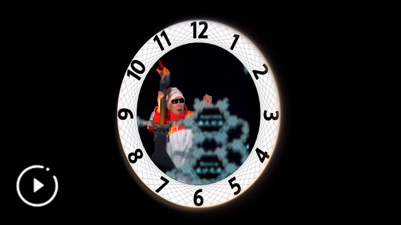 北京冬残奥会闭幕式主火炬熄灭环节地屏视频