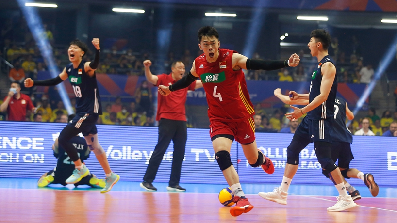 世界男排联赛巴西站：中国胜巴西