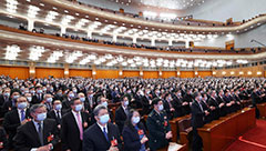 全国政协十四届一次会议举行第三次全体会议