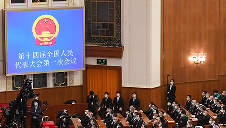 十四届全国人大一次会议第四次全体会议