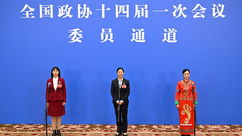 全国政协十四届一次会议第三场&ldquo;委员通道&rdquo;