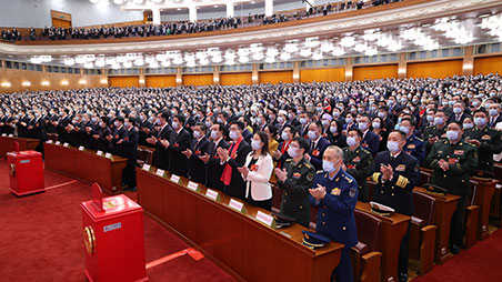 十四届全国人大一次会议第五次全体会议