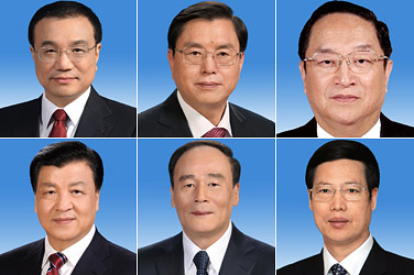 李克强张德江俞正声刘云山王岐山张高丽同志像