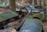 无声腐烂的二战军车坟墓