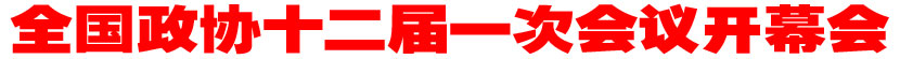 全国政协十二届一次会议开幕会