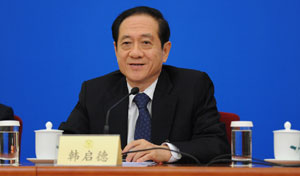 九三学社中央主席韩启德简历